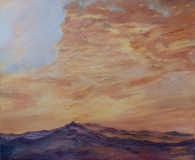 Mid Atlantic, 2009 (óleo sobre lienzo) de Antonia Myatt