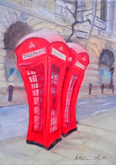 Teléfono rojo de Antonia Myatt