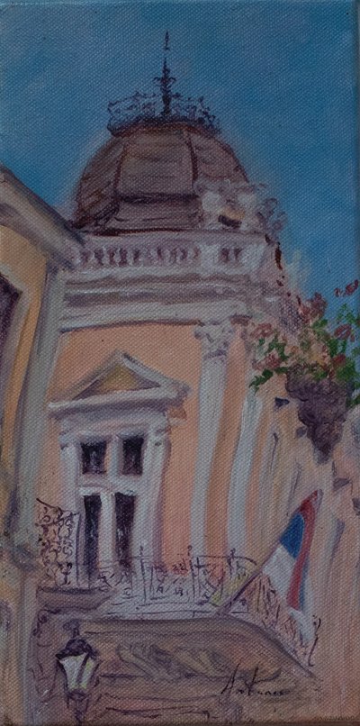 Serbia, 2017 (óleo sobre lienzo) de Antonia Myatt