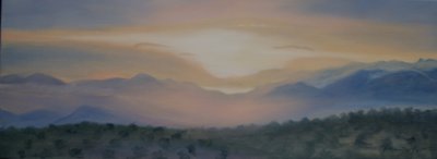 Amanecer sobre Sierra Nevada, 2014 de Antonia Myatt