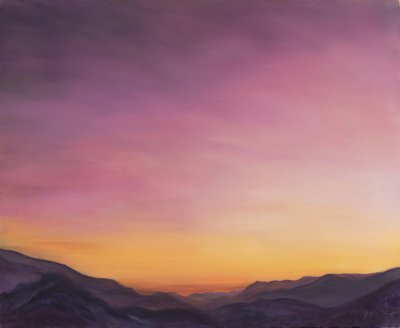 Vista desde Bayacas España, 2023 (óleo sobre lienzo) de Antonia Myatt