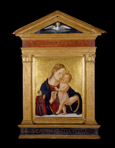 Virgen y Niño con donante, c.1480 de Antoniazzo Romano