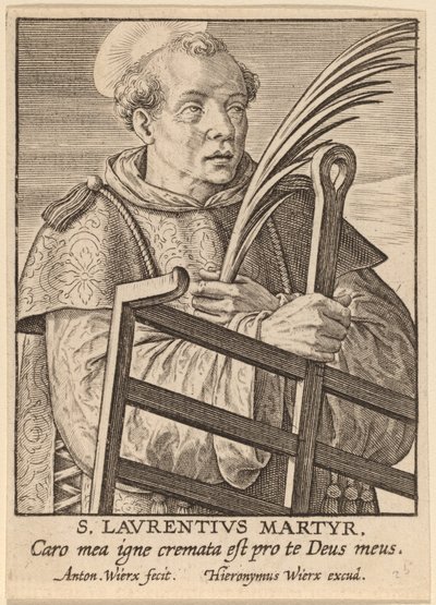 San Lorenzo Mártir de Antonie Wierix