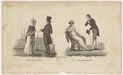 Holandeses y franceses
Hollanders Franschen (título en el objeto) de Antonie van der Beek