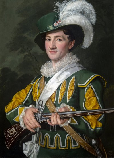 Alois Jelen (1801-1857) como Max en la ópera Der Freischütz de Carl Maria von Weber (1786-1826) de Antonin Machek