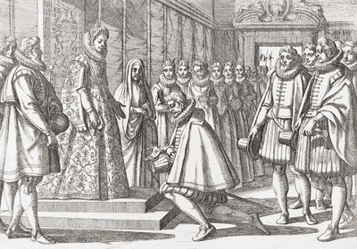 Felipe III, Rey de España ante Margarita de Austria de Antonio (after) Tempesta