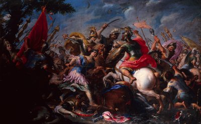 La Batalla de las Amazonas de Antonio (circle of) Tempesta