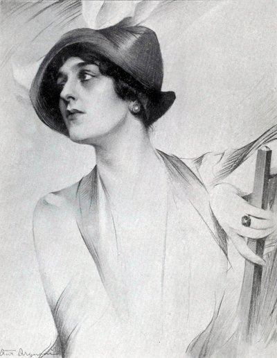 Lina Cavalieri (dibujo) de Antonio Argnani