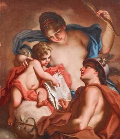 Venus, Mercurio y Cupido de Antonio Balestra