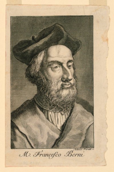 Retrato de Francesco Berni (c. 1497-1535) de Antonio Baratta
