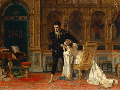 Escena de Fiesco de Schiller (Acto IV, Escena 14) de Antonio Barzaghi Cattaneo