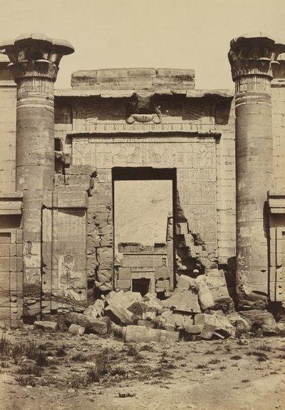 Medinet Habu: Columnas Romanas de Antonio Beato