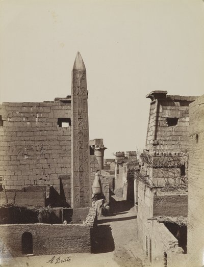 Obelisco y pilón de Ramsés de Antonio Beato