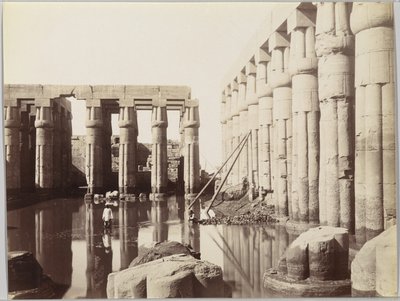 Templo de Luxor (Vista del Patio de Amenhotep III) de Antonio Beato