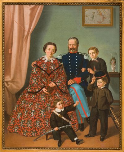 Familia (pintura al óleo sobre lienzo) de Antonio Boldini