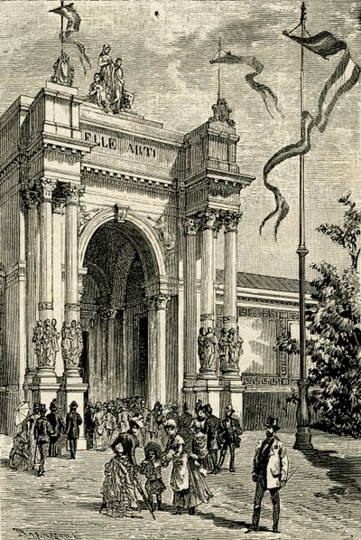 Pabellón de Bellas Artes, Exposición Emiliana, San Michele in Bosco, Bolonia, Emilia-Romaña, Italia de Antonio Bonamore