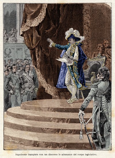 Napoleón Bonaparte abre con un discurso las reuniones del cuerpo legislativo de Antonio Bonamore