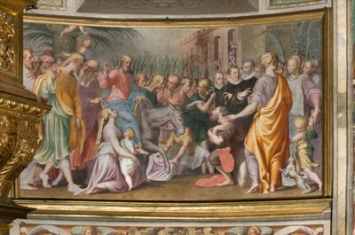 Entrada de Jesús en Jerusalén de Antonio Campi