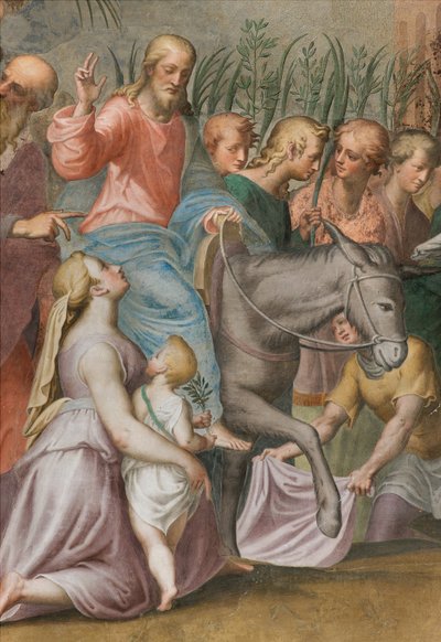 Ábside, Entrada de Jesús en Jerusalén (detalle) de Antonio Campi