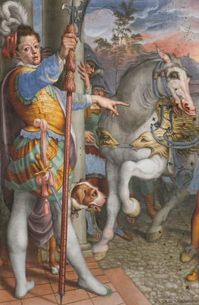 Ábside, Encuentro de Jesús con el centurión Cornelio 1582-84, (detalle) de Antonio Campi