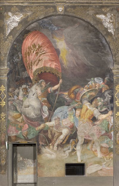 La Conversión de San Pablo Fresco de Antonio Campi (1523-1587) Milán Chiesa di San Paolo Converso Italia de Antonio Campi