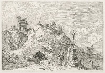 Un peregrino en oración, 1735-1746 de Giovanni Antonio Canal