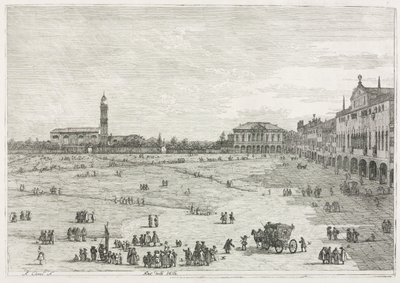 Vistas: Prà della Valle, Padua de Antonio Canaletto