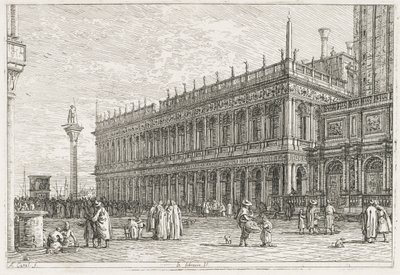 Vistas: La biblioteca, Venecia de Antonio Canaletto