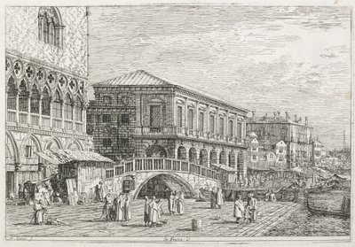 Vistas: La prisión, Venecia de Antonio Canaletto