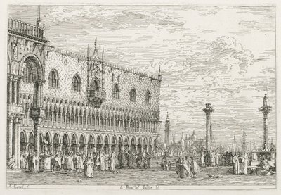 Vistas: La piedra de proclamación en Venecia, 1735-1746 de Giovanni Antonio Canal