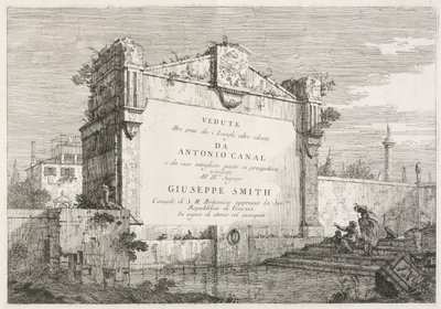 Vistas: Página de título, 1735-1746 de Giovanni Antonio Canal