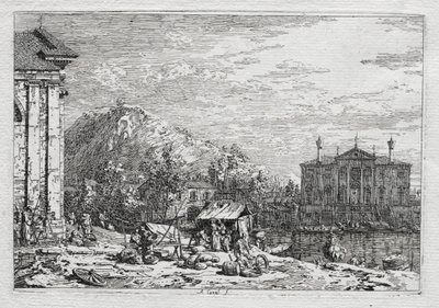 Vistas de Venecia y sus alrededores: Una ciudad más allá de un río de Antonio Canaletto