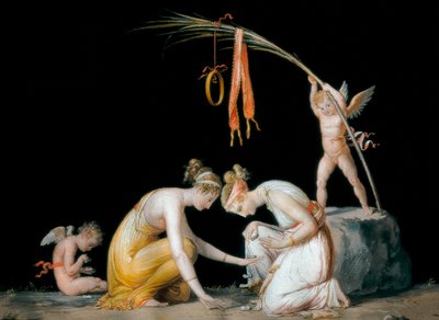 Jugadores de astrágalos de Antonio Canova