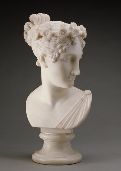 Cabeza de una bailarina, 1820 de Antonio Canova
