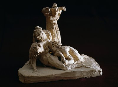 Lamentación de Cristo, boceto en terracota de Antonio Canova (1757-1822), Possagno, Véneto, Italia de Antonio Canova