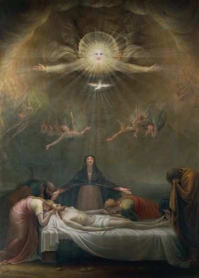 Lamentación sobre el Cristo muerto, detalle de Antonio Canova