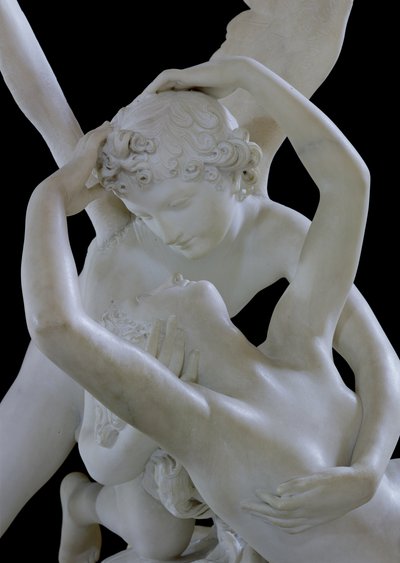 Psique Revivida por el Beso de Cupido, (detalle) de Antonio Canova
