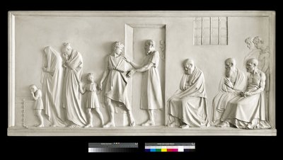 Sócrates dejando a su familia de Antonio Canova