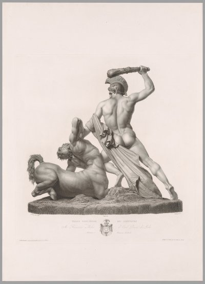 Teseo y el centauro, vista posterior, de Oeuvre de Canova de Antonio Canova