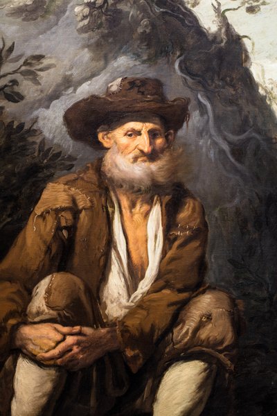 El vagabundo, detalle de Antonio Carneo