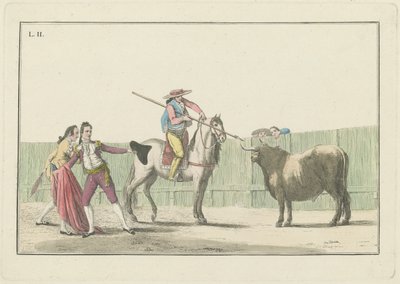 Plate II, from the series Colección de las principales suertes de una corrida de toros (Collection of the Main Actions in a Bullfight) de Antonio Carnicero