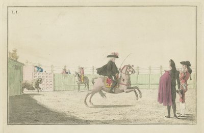 Plate I, from the series Colección de las principales suertes de una corrida de toros (Collection of the Main Actions in a Bullfight) de Antonio Carnicero