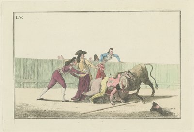 Plate V, from the series Colección de las principales suertes de una corrida de toros (Collection of the Main Actions in a Bullfight) de Antonio Carnicero