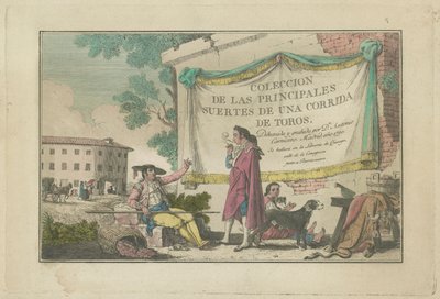 Title Plate, from the series Colección de las principales suertes de una corrida de toros (Collection of the Main Actions in a Bullfight) de Antonio Carnicero