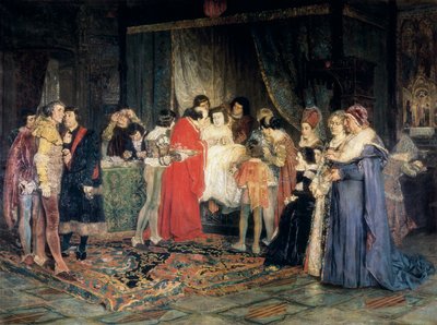 Muerte de Fernando I, pintura de Antoni Casanova i Estorach de Antonio Casanova y Estorach