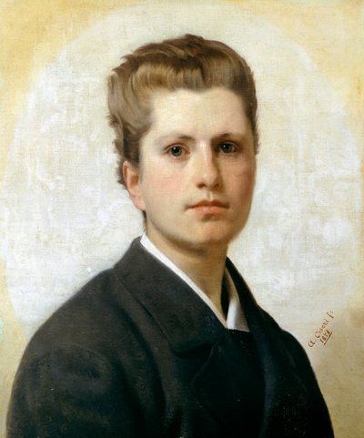 Retrato de Alfredo Boattini por Antonio Ciseri (1821-1891) de Antonio Ciseri