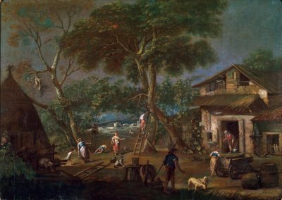 Paisaje italiano de Antonio Diziani
