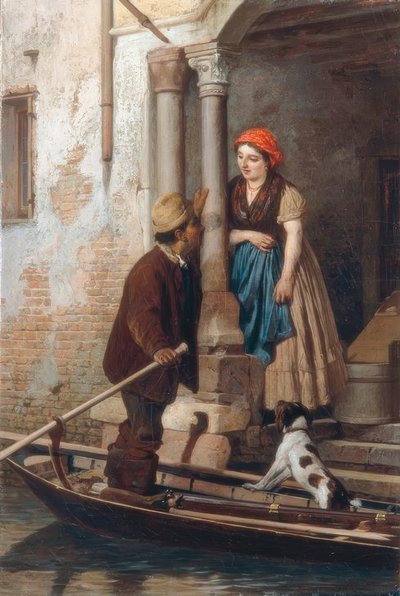 Cortejo en Venecia de Antonio Ermolao Paoletti