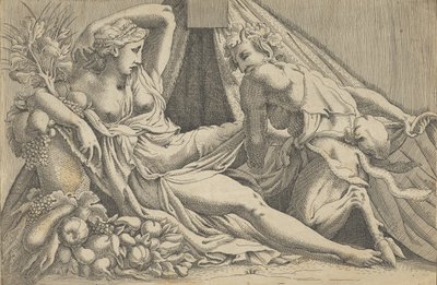 Júpiter y Antíope, 1540-45 de Antonio Fantuzzi