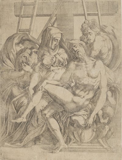 Piedad, 1540-45 de Antonio Fantuzzi